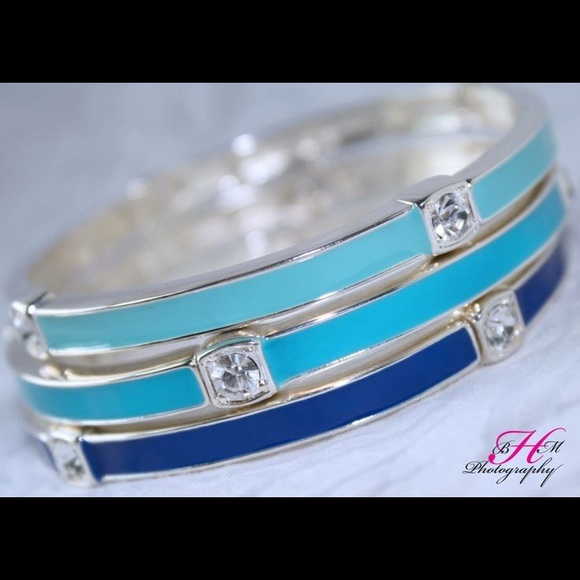 Premier Designs Ombré set of 3 bangles NWOT - Picture 3 of 4